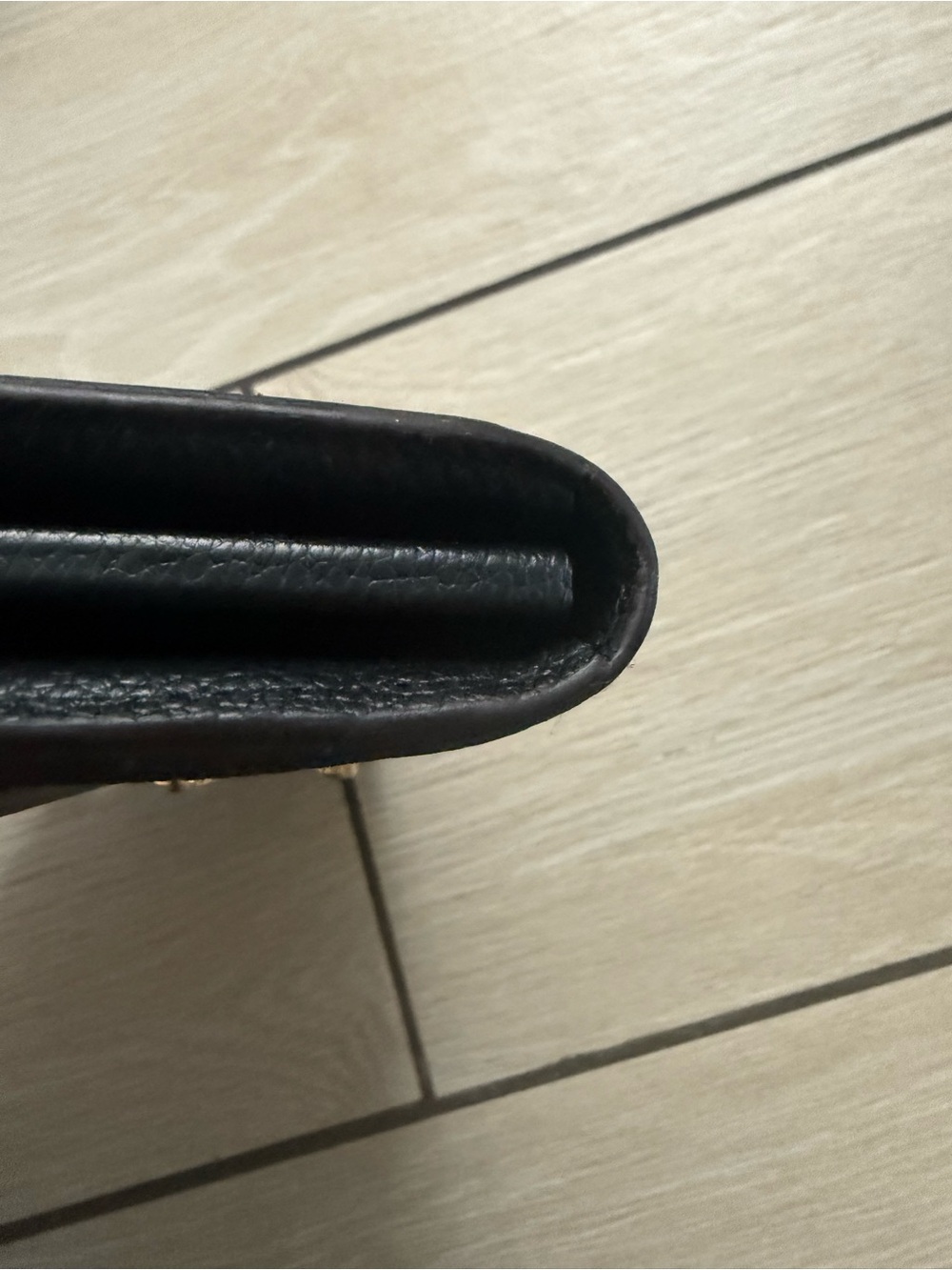 PRELOVED excellent condition Louis Vuitton Monogram Black & Brown Leather Wallet - Picture 10 of 11